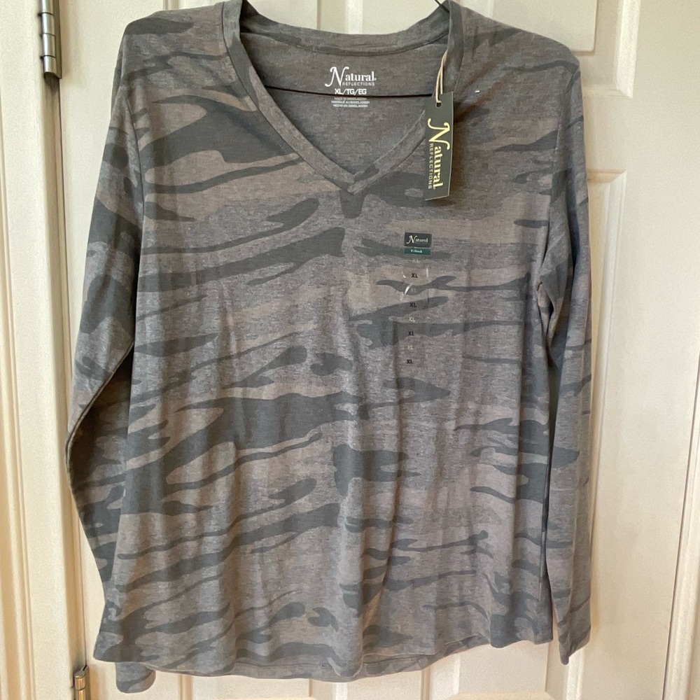 Camo Jersey Top
